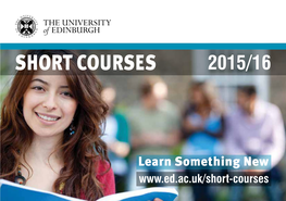 Short Courses 2015/16