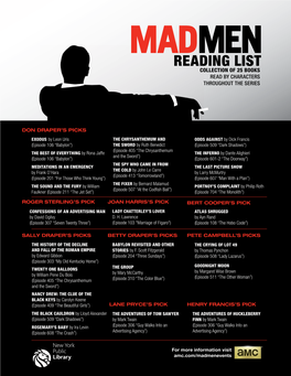 Reading List Collection of 25 Books Read by Characters Throughout the Series