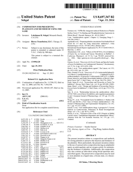 (12) United States Patent (10) Patent No.: US 8,697,347 B2