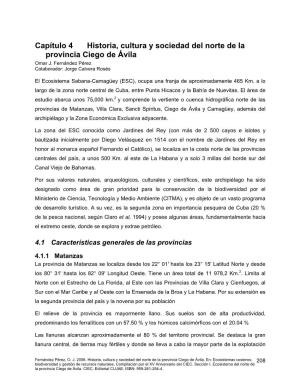 Capítulo 4 Historia, Cultura Y Sociedad Del Norte De La Provincia Ciego De Ávila Omar J