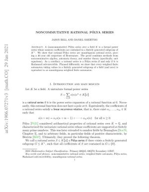 Noncommutative Rational Pólya Series 2