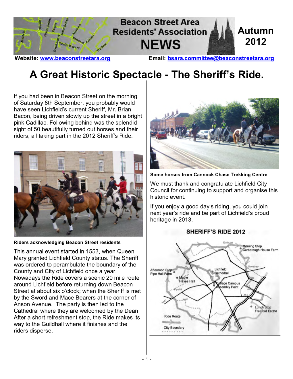 A Great Historic Spectacle - the Sheriff’S Ride