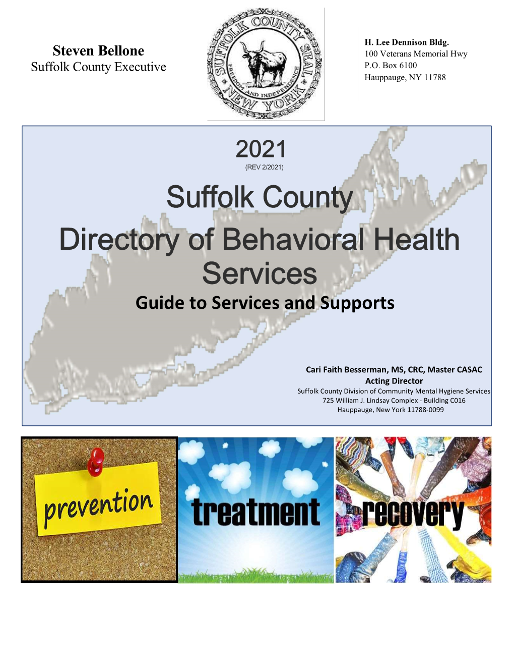 Suffolk County Directory of Behavioral Health Services 2021