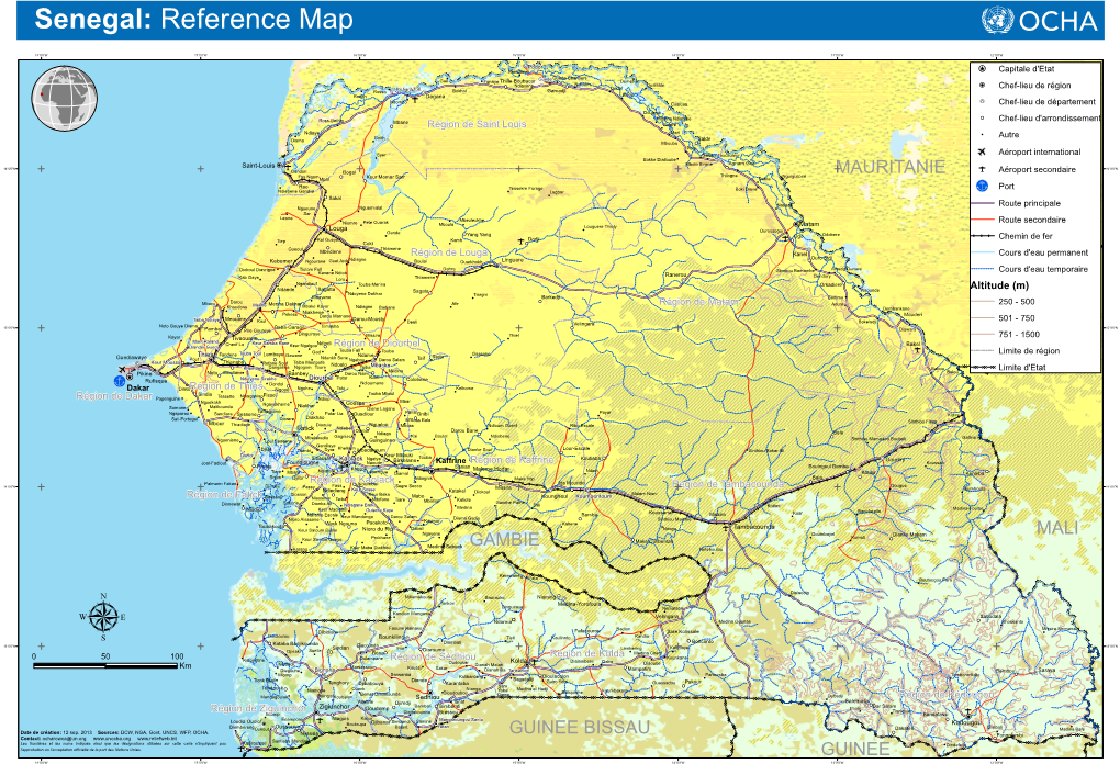 Senegal: Reference Map