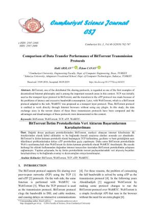 Comparison of Data Transfer Performance of Bittorrent Transmission Protocols