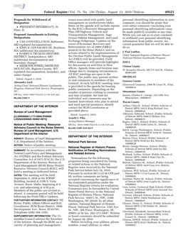 Federal Register/Vol. 75, No. 156/Friday, August 13, 2010/Notices