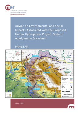 Advice on Environmental and Social Impacts Associated with the Proposed Gulpur Hydropower Project, State of Azad Jammu & Kashmir