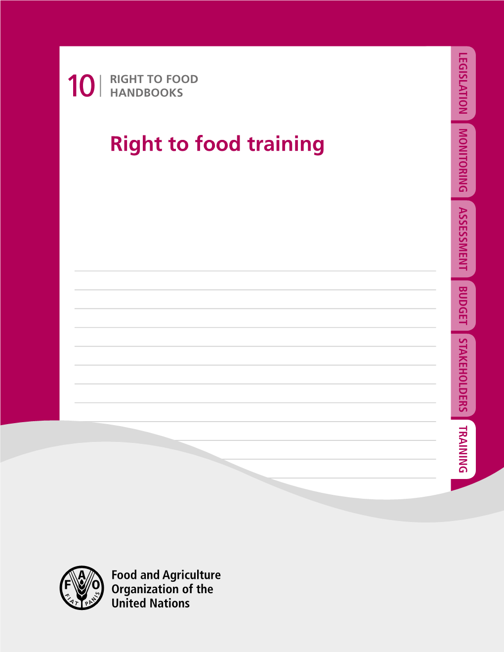 Right to Food Training (Handbook