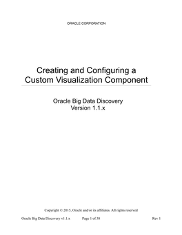 Creating and Configuring a Custom Visualization Component