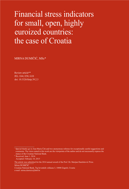 The Case of Croatia