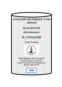 4. English Grammar and Usage