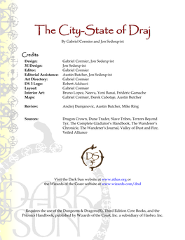 The City-State of Draj