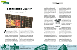 Barings Bank Disaster Man Family of Merchants and Bankers