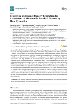 Clustering and Kernel Density Estimation for Assessment of Measurable Residual Disease by Flow Cytometry