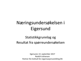 Næringsundersøkelsen I Eigersund 2017.Pdf