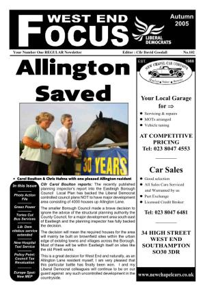 Allington Saved