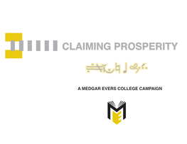 To Read Claiming Prosperity, a Discussion of the Medgar Evers