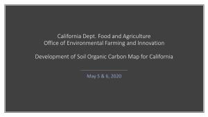 CDFA Development of Soil Organic Carbon Map Presentation