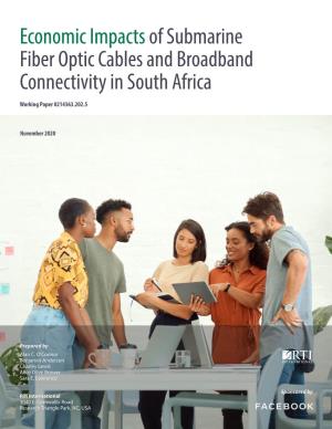 Economic Impactsof Submarine Fiber Optic Cables and Broadband