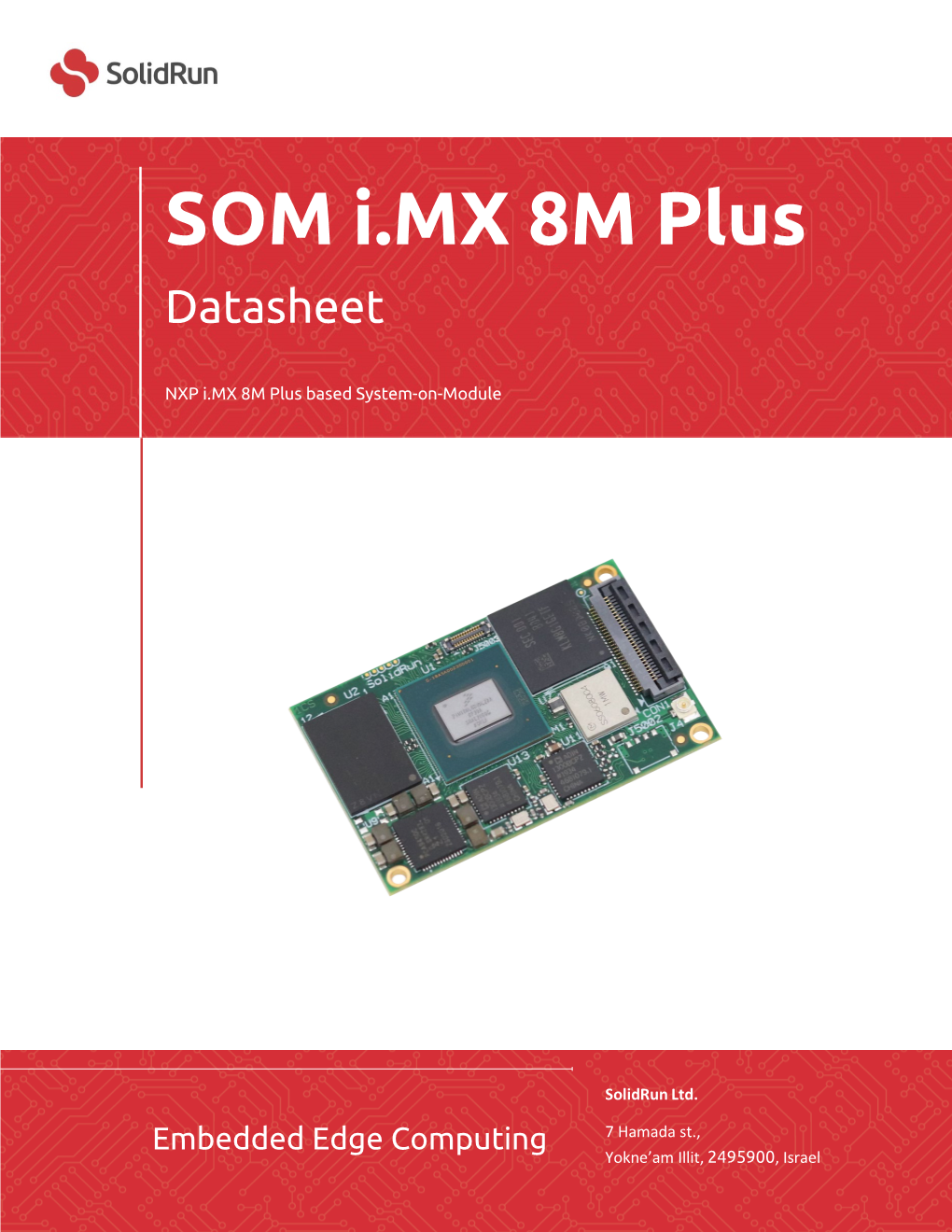 SOM I.MX 8M Plus Datasheet