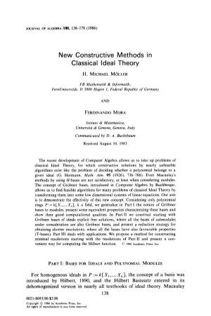 New Constructive Methods in Classical Ideal Theory