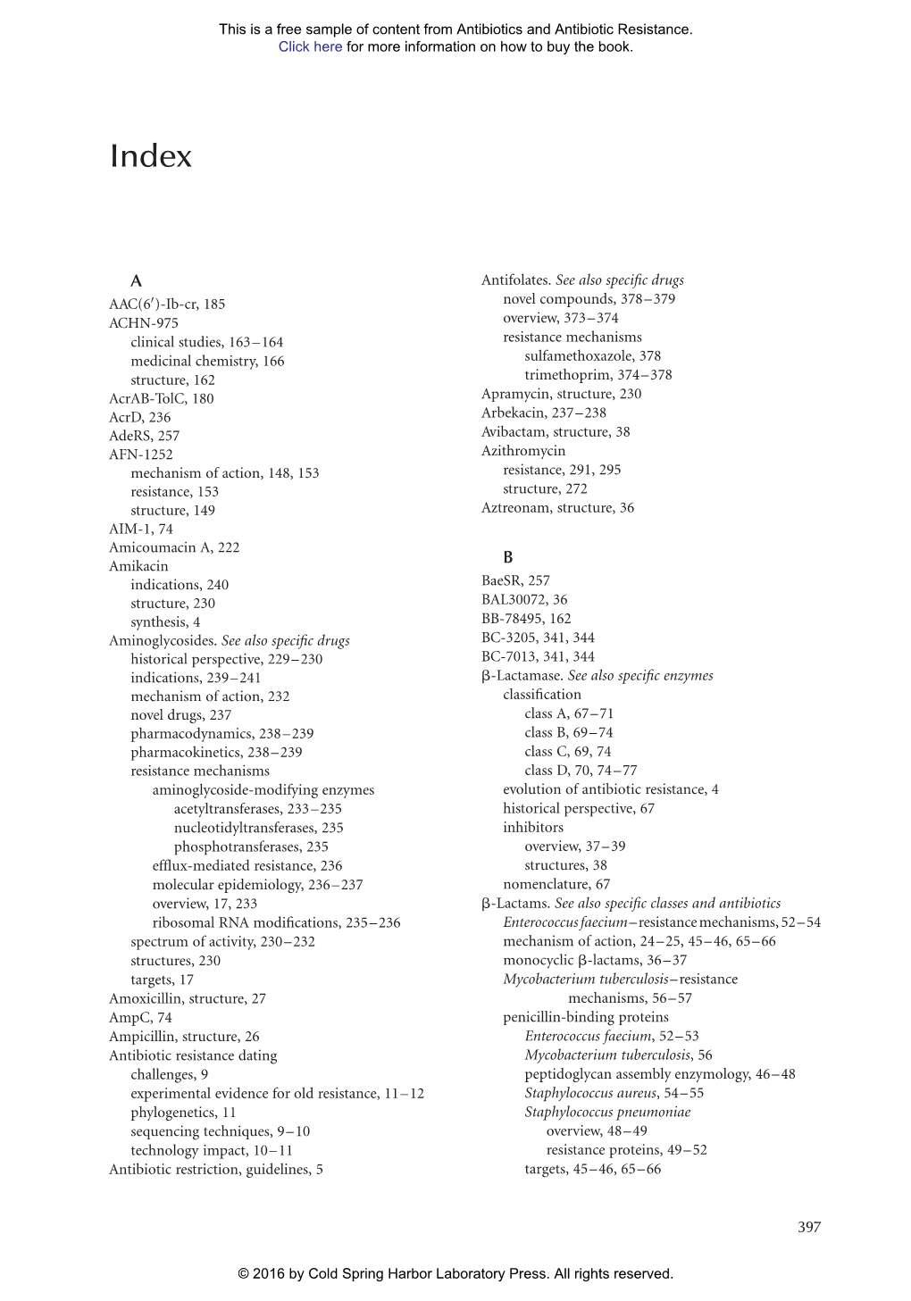 Antibiotics and Antibiotic Resistance