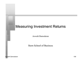 Measuring Investment Returns