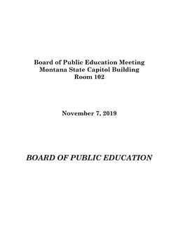 Agenda Packet for Board Members to Review