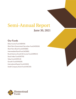 Semi-Annual Report June 30, 2021