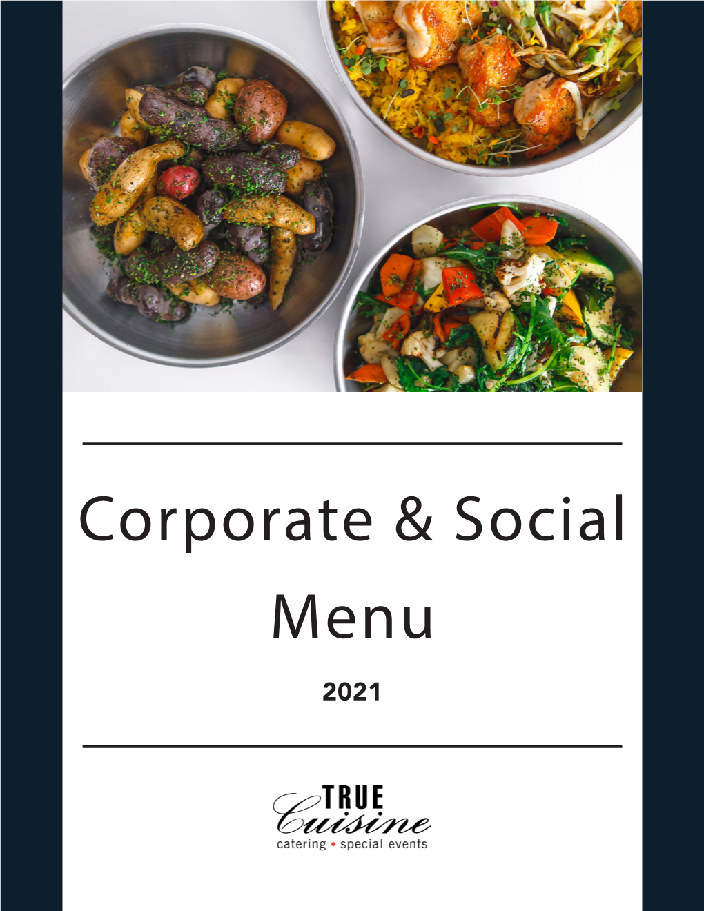 Corporate & Social Menu