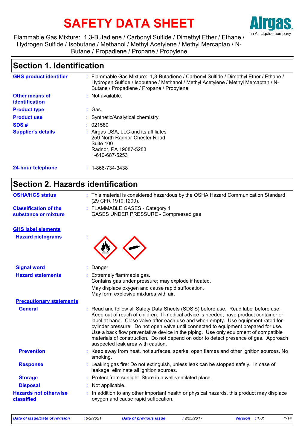 Safety Data Sheet