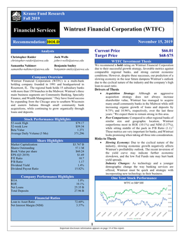 Wintrust Financial Corporation (WTFC)