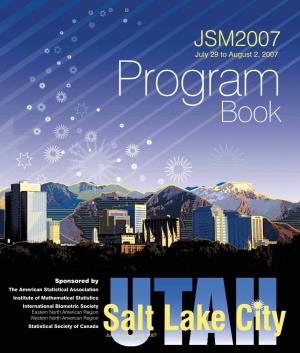 Salt Lake City a B JSM 2007 Table of Contents