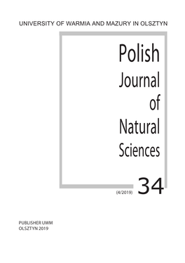 Polish Journal of Natural Sciences