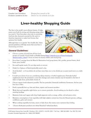 Liver-Healthy Shopping Guide