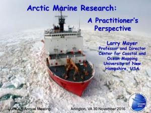 Arctic Research Through at Least 15 Agencies
