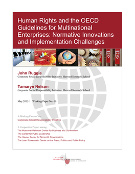 Human Rights and the OECD Guidelines for Multinational Enterprises: Normative Innovations and Implementation Challenges