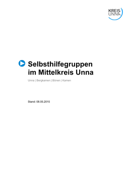 Selbsthilfegruppen Im Mittelkreis Unna