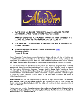 Aladdin Previews Begin Today