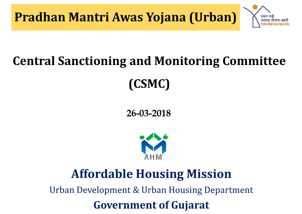 Pradhan Mantri Awas Yojana (Urban)