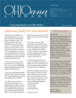Feb 2014 Ohioana Newsletter