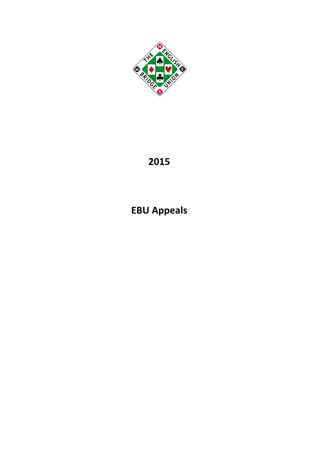 2015 EBU Appeals