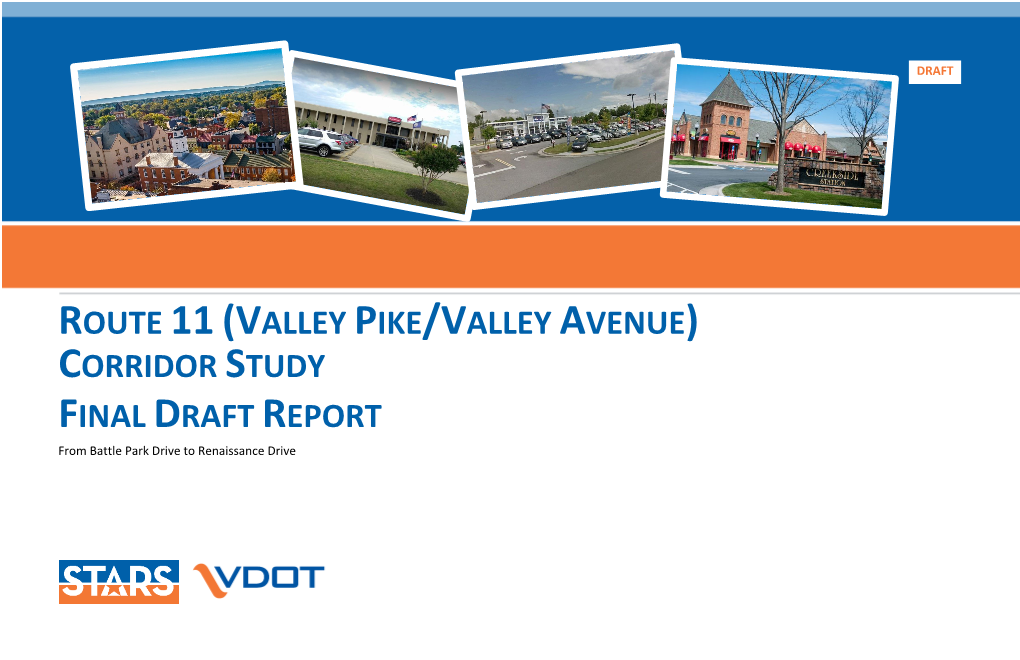 Route 11(Valley Pike/Valley Avenue) Corridor Study