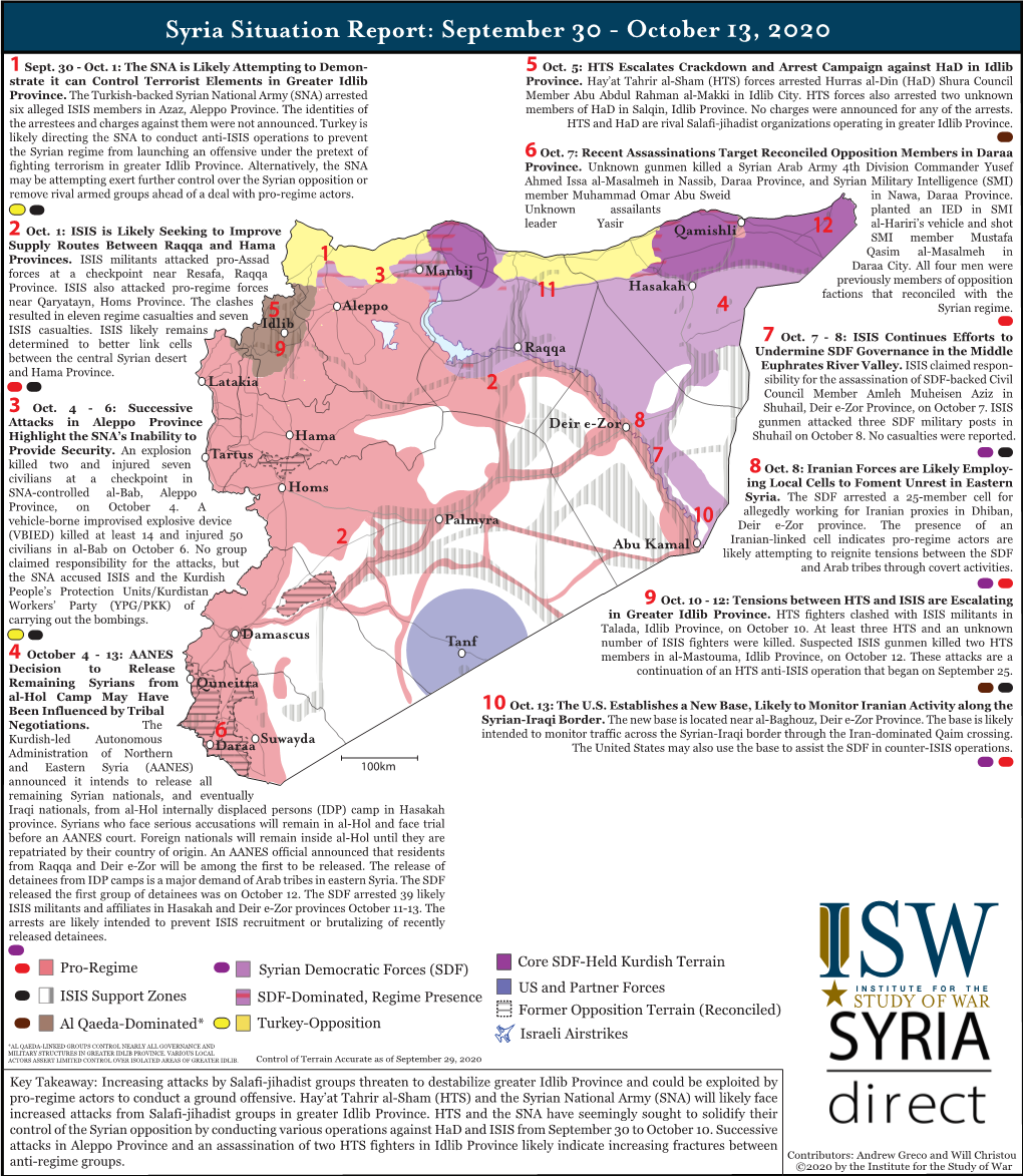 Syria Sitrep September 30