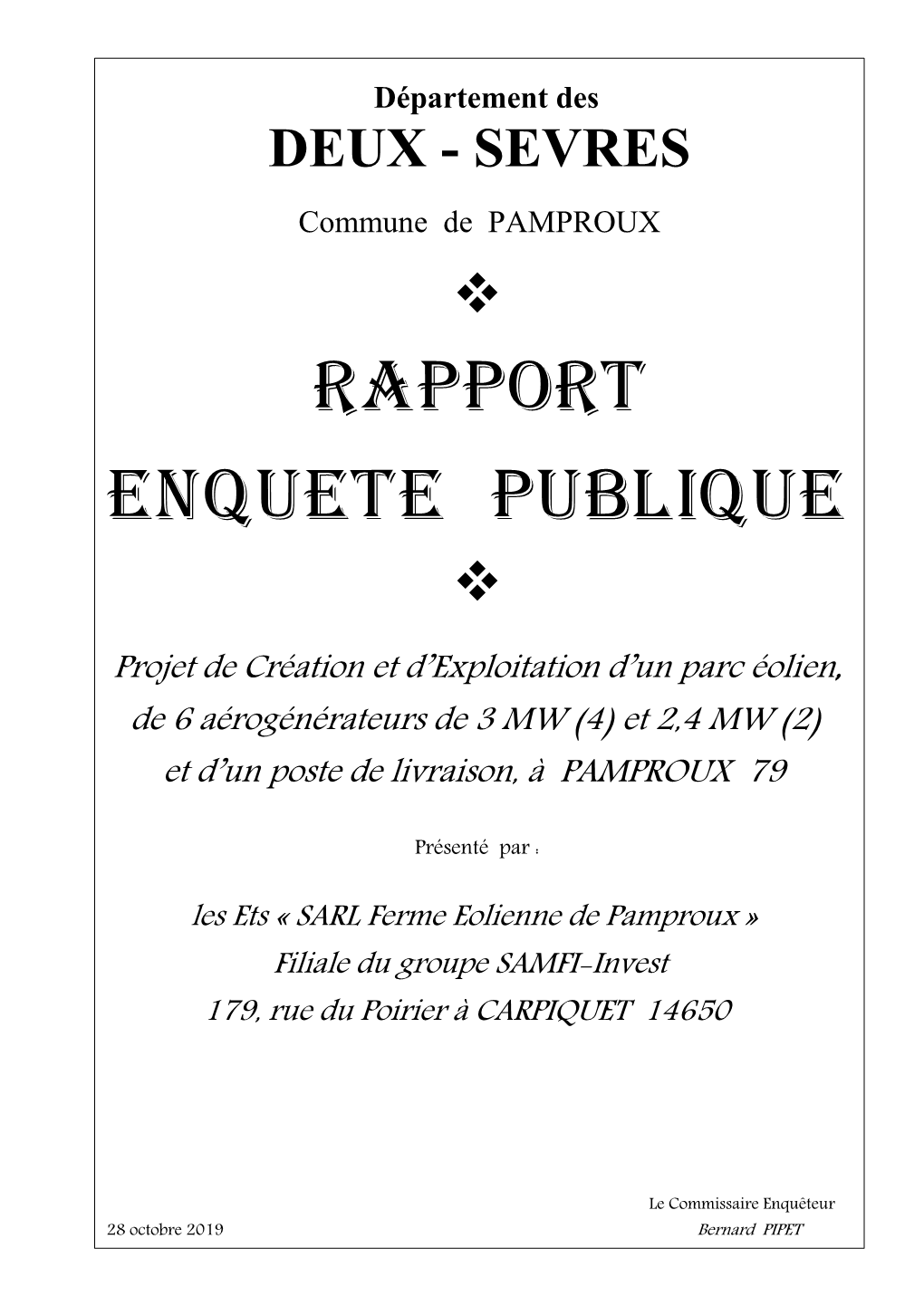 Rapport Enqtete Publique
