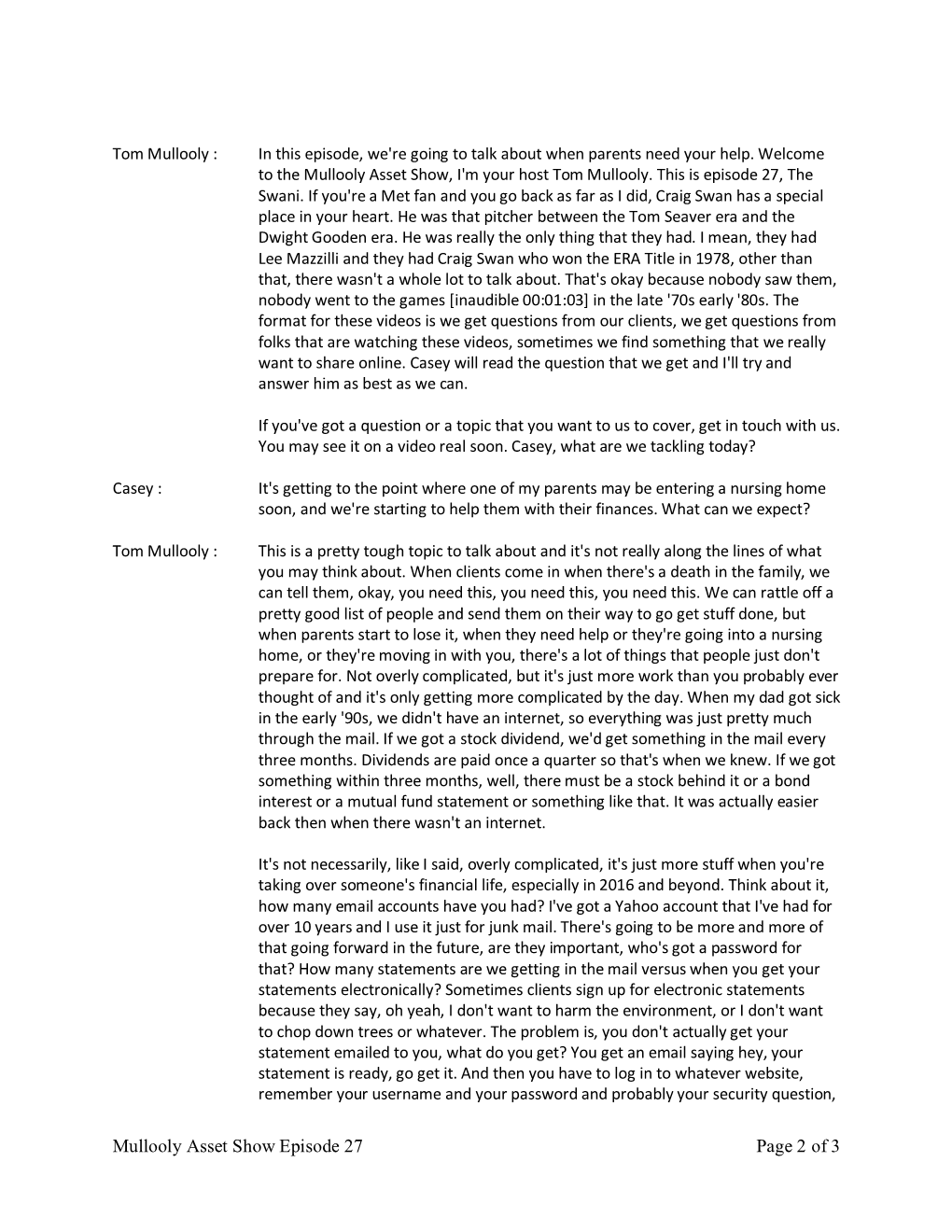 Mullooly Asset Show Episode 27 Page 2 of 3