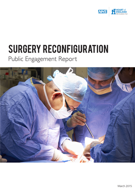 Surgery Reconfiguration Public Engagement Report