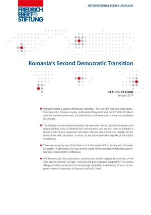 Romania's Second Democratic Transition