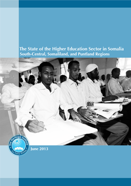 The State of the Higher Education Sector in Somalia South-Central, Somaliland, and Puntland Regions