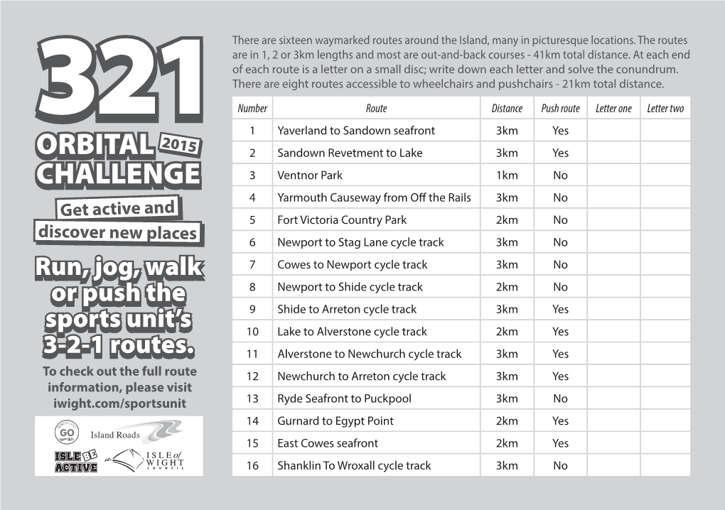 IOW 321 Challenge Form